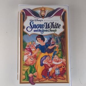 Disney Snow White and the Seven Dwarfs VHS with Colorful Cover